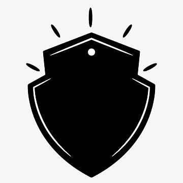 体育锻炼黑色盾牌图标矢量素材