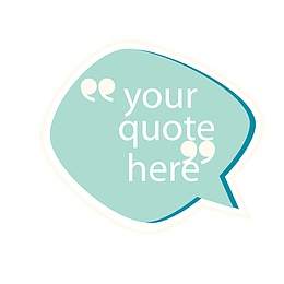 绿色不规则你的引用语言框