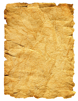 长形牛皮纸的皱褶