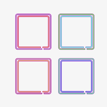 正方形框素材_正方形框图片元素-觅元素