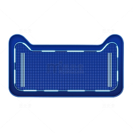 蓝色创意天猫头像元素