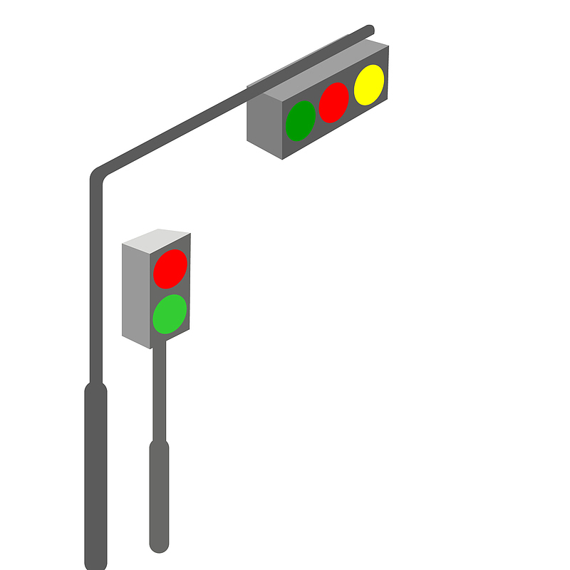 卡通交通信号灯设计