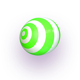 绿色圆弧糖果圆球元素