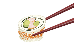 精美寿司装饰插图