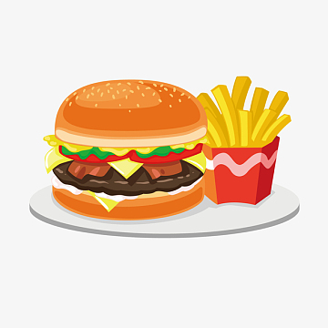 矢量快餐汉堡素材_矢量快餐汉堡图片元素-觅元素