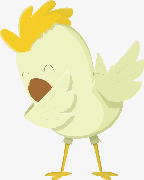 可爱卡通跳舞小鸡