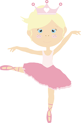 矢量图跳舞的女孩