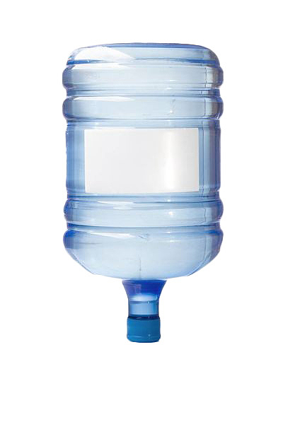 手绘蓝色透明饮用水水桶