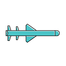 火箭弹素材图案矢量