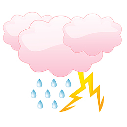 矢量暴风雨粉色质感