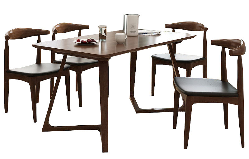 宜家家具北欧实木餐桌椅组合