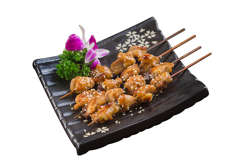 串烧鸡软骨日式料理元素
