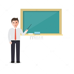 教师讲课矢量素材图案
