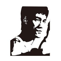 李小龙对打眼神素材图案