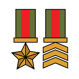 军功章矢量素材图案