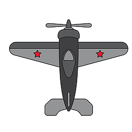 军事螺旋桨飞机素材图案