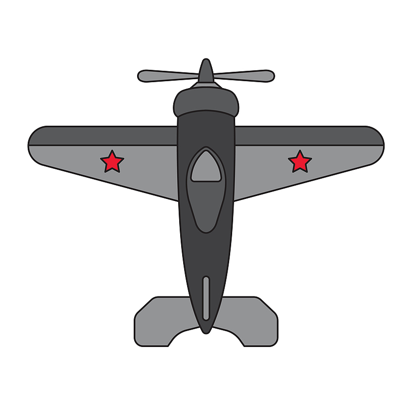 军事螺旋桨飞机素材图案
