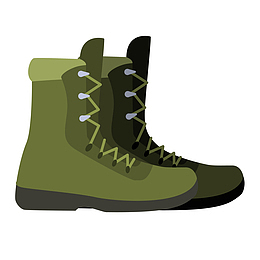 军靴矢量素材图案