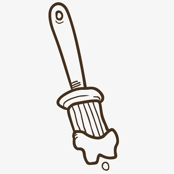 卡通刷子素描素材