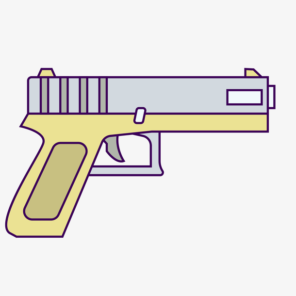 手枪矢量素材图案
