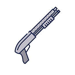 暴力枪装饰矢量素材