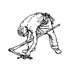 人物劳动装饰素材图案