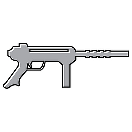 冲锋枪素材图案矢量