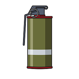 拉环烟雾弹素材图案