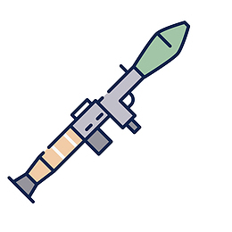 手持导弹发射器素材