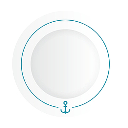 白色圆弧盘子元素