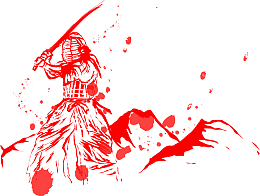 红色击剑勇士矢量素材