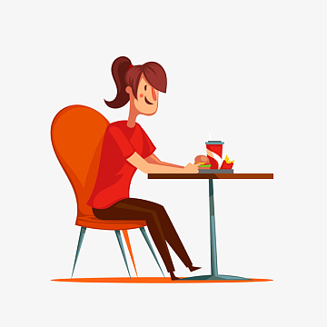 吃饭矢量人物素材_吃饭矢量人物图片元素-觅元素