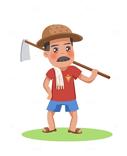 五一劳动节农民伯伯