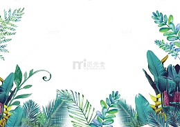 卡通手绘花花草草背景图