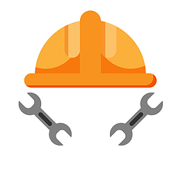 黄色安全帽背景装饰