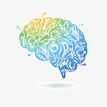 png手绘美女矢量图png多组矢量彩色渐变方框思维导图png矢量坐在桌子