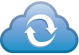 云朵矢量卡通更新图标