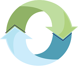 闭合圆环矢量更新图标