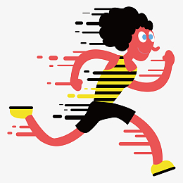 马拉松跑步冲刺冲向终点的卷发蜜