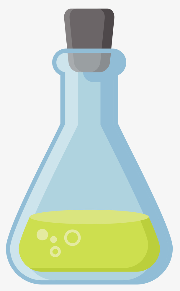 瓶塞扁平风格矢量玻璃瓶