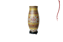 景泰蓝瓶子和滕曼