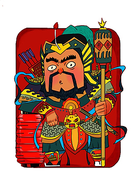 新年年画可爱人物免扣PNG
