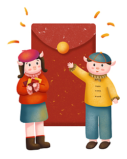 卡通红包PNG下载