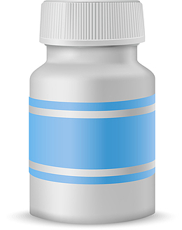 简约药瓶设计素材