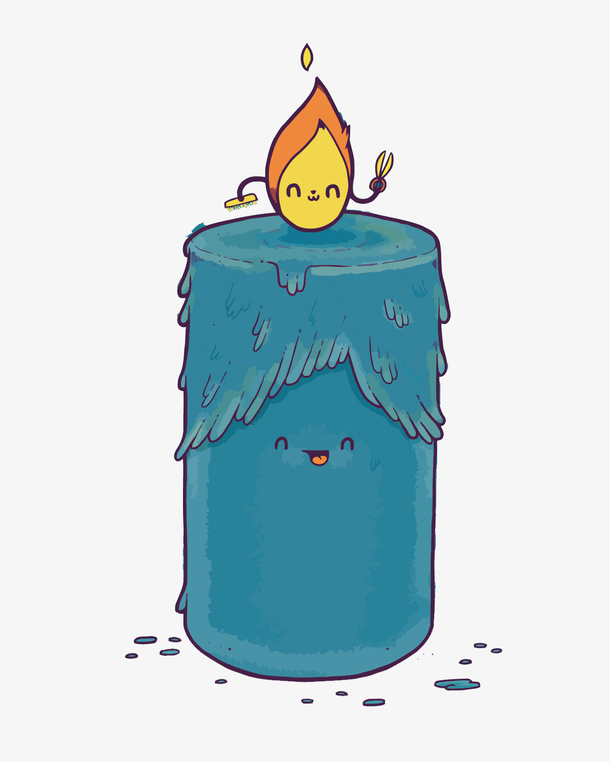 卡通蜡烛矢量图下载