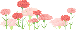 粉色美丽母亲节花丛