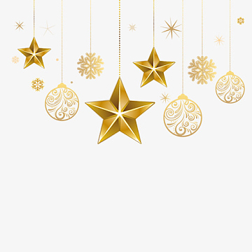 圣诞节的黄色吊坠