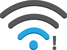 扁平卡通没有无线信号