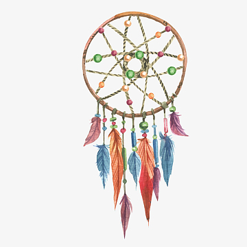 矢量手绘捕梦网