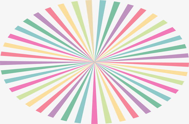 矢量手绘彩色线条